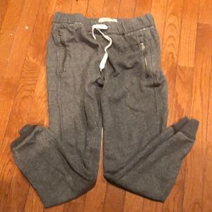 Mens XS joggers - gray - A&F zip pockets